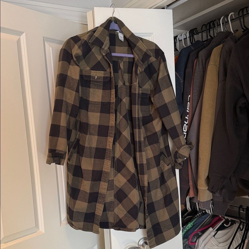 Duluth long tunic - Black and green